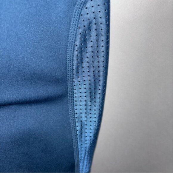 Fabletics Women’s Teal Blue Sleeveless Athletic Romper Small Short Onesis Lounge - Picture 8 of 11